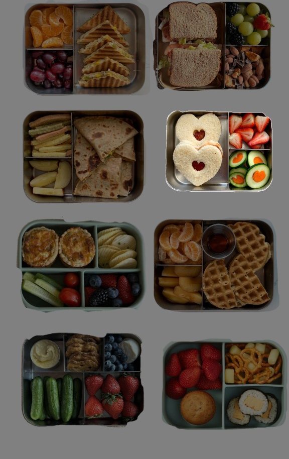 Varias ideas de lonches en lonchera