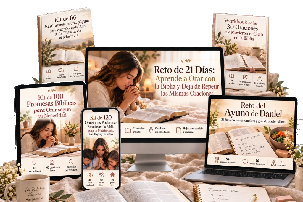 El Reto de 21 Días para Orar con la Biblia y Dejar de Repetir las Mismas Oraciones, con los 5 regalos