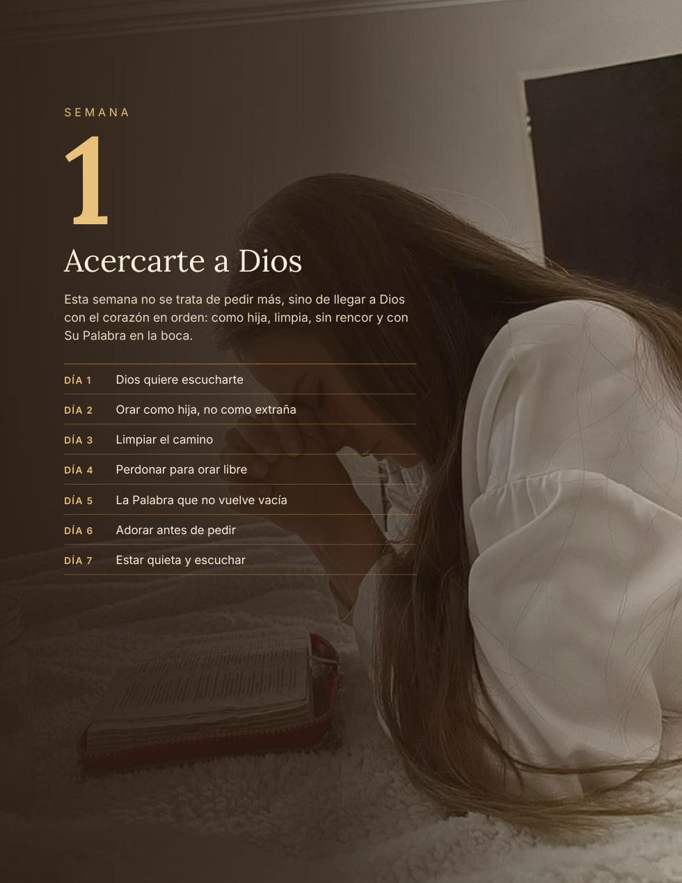 Semana 1: Acercarte a Dios